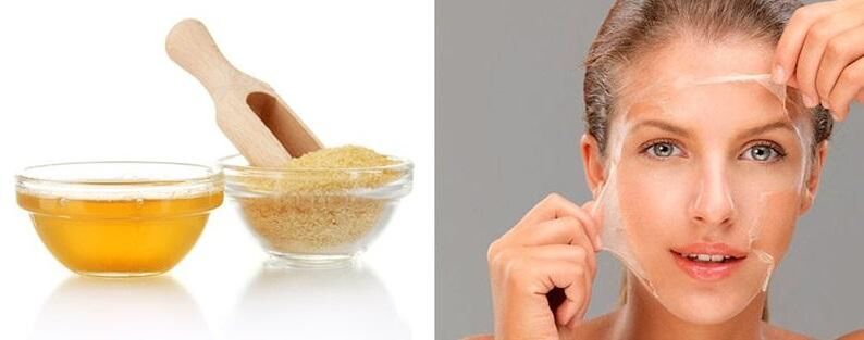 Zselatin maszk a ráncok ellen